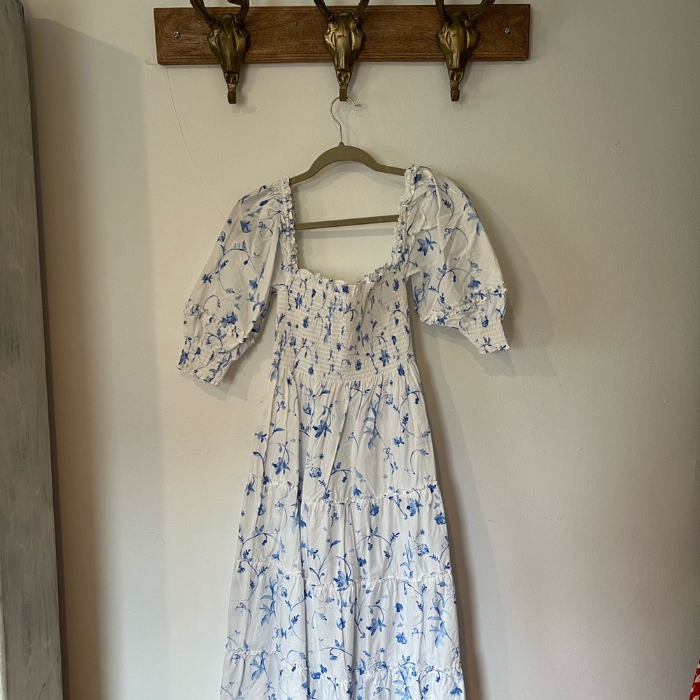 Hill House Cream Puff Sleeve Sundress